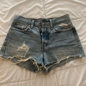 Levi Denim Highwaisted Denim Shorts